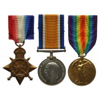 WW1 1914-15 Star Medal Trio – Canteen Manager Sidney G. Mattingley, HMS Princess Royal