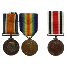 WW1 Casualty British War & Victory Medal Pair along with Brothers Special Constabulary Long Service Medal – Pte. R. Marper, 8th Bn. Lincolnshire Regiment – Died of Wounds 18/11/16