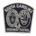 United States South Carolina Highway Patrol Cloth Patch Badge