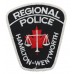 Canadian Hamilton-Wentworth Regional Police Cloth Patch Badge