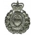 Dewsbury Borough Police Wreath Helmet Plate - Queen's Crown