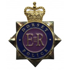 Dorset Police Enamelled Cap Badge - Queen's Crown