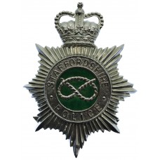 Staffordshire Police Enamelled Helmet Plate - Queen's Crown