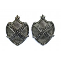 Pair of St. Albans City Police Collar Badges