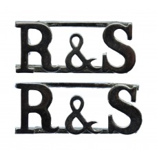 Pair of Ross & Sutherland Constabulary (R&S) Shoulder Titles