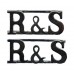 Pair of Ross & Sutherland Constabulary (R&S) Shoulder Titles