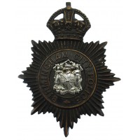 Birmingham City Police Night Helmet Plate - King's Crown