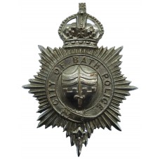 Bath City Police Helmet Plate - King's Crown