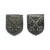 Pair of Peterborough City Police Collar Badges