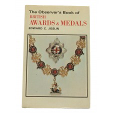 Book - The Observers Book of British Awards and Medals by Edward C. Joslin