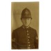 Metropolitan Police 'W' Division (Clapham) Helmet Plate - King's Crown with Photo