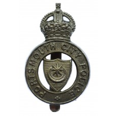 Portsmouth City Police Cap Badge - King's Crown