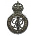 George VI Gravesend Borough Police Cap Badge - King's Crown