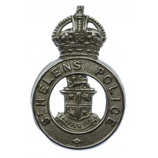 St. Helens Police Cap Badge - King's Crown