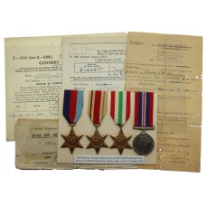 WW2 Combined Operations Medal Group of Four - Able Seaman D.R. Everett, Landing Craft Infantry (Large) 289 (Combined Ops), Royal Navy