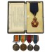 C.I.E. (1946), WW1 British War & Victory Medal Pair, 1935 Jubilee and 1937 Coronation Medal Group of Five - Inspector-General of Police C.R.B. Murray, Indian Police