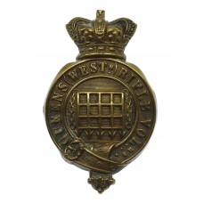 Victorian Queen's Westminster Rifle Volunteers Glengarry Badge