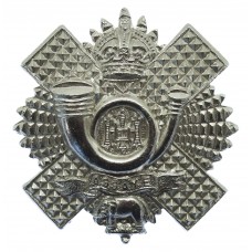 Highland Light Infantry (H.L.I.) Anodised (Staybrite) Cap Badge - King's Crown