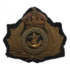 WW1 Royal Naval Transport Service Officer's Bullion Cap Badge