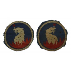 Pair of 219th Independent Infantry Brigade Painted Formation Signs