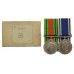 WW2 Defence Medal and George VI Police Long Service & Good Conduct Medal - Sergeant Arthur Sleath, Doncaster Borough Police