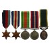 WW2 Territorial Efficiency Medal Group of Five - Spr. L.J. Richards, Royal Engineers