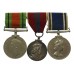 WW2 Defence Medal, 1953 Coronation Medal and Police Long Service & Good Conduct Medal Group of Three - Const. S. Worswick, Lancashire Constabulary