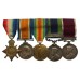 WW1 1914-15 Star Trio, 1908 India General Service Medal (Clasp - North West Frontier 1935) and LS&GC Medal Group of Five - Bmbr. A.E. Burgess, Royal Artillery