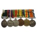 WW1 Territorial Force War Medal Group of Six - Sjt. E.R. Pryer, 1st Hampshire Brigade, Royal Field Artillery (T.F.)