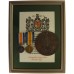 WW1 British War Medal, Victory Medal, Memorial Plaque & Scroll - 2nd Lieutenant Robert Fordyce Miller, 9th Bn. Devonshire Regiment