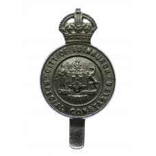 Edinburgh City Police Special Constables Cap Badge - King's Crown