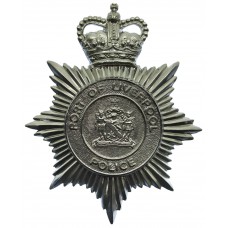 Port of Liverpool Police Helmet Plate - Queen's Crown