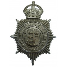 Chester City Police Helmet Plate - King's Crown