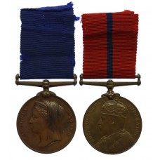 St John Ambulance Brigade 1897 Jubilee and 1902 Coronation Medal Pair - Pte. F.G. Cosburn