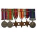 General Service Medal (Clasp - Palestine) and WW2 Medal Group of Six - Pte. C. Bell, West Yorkshire Regiment