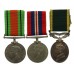 WW2 Defence Medal, War Medal and Territorial Efficiency Medal Group of Three - Sjt. A.T. Elmslie, Royal Fusiliers