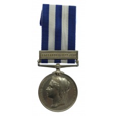 Egypt Medal (Clasp - Alexandria 11th July) - J.T. Wakeham, Ord., Royal Navy, HMS Sultan