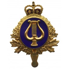 Canadian Forces Band Branch Enamelled Cap Badge - Queen's Crown