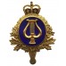 Canadian Forces Band Branch Enamelled Cap Badge - Queen's Crown