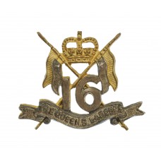 16th/5th Queen's Lancers Officer's Beret Badge - Queen's Crown