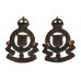 Pair of Royal Army Ordnance Corps (R.A.O.C.) Officer's Service Dress Collar Badges - King's Crown