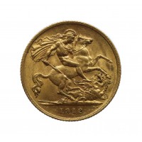 1912 George V Gold Half Sovereign Coin