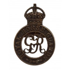 George V Royal Horse Guards Officer's Service Dress Cap Badge