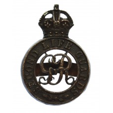 George V Second Life Guards Officer's Service Dress Cap Badge