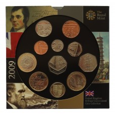 Royal Mint 2009 United Kingdom Brilliant Uncirculated Coin Collection 