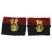 Pair of War Office Controlled Units Cloth Formation Signs - King's Crown