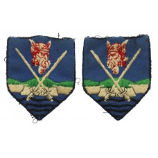 Pair of Eastern Command Cloth Formation Signs