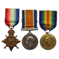 WW1 1914-15 Star Medal Trio - S.Sjt. R. Isherwood, Royal Artillery