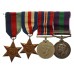 WW2 and General Service Medal (Clasp - Palestine 1945-48) Group of Four - Gdsm. A. Hanson, Coldstream Guards