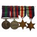 WW2 and General Service Medal (Clasp - Palestine 1945-48) Group of Four - Gdsm. A. Hanson, Coldstream Guards